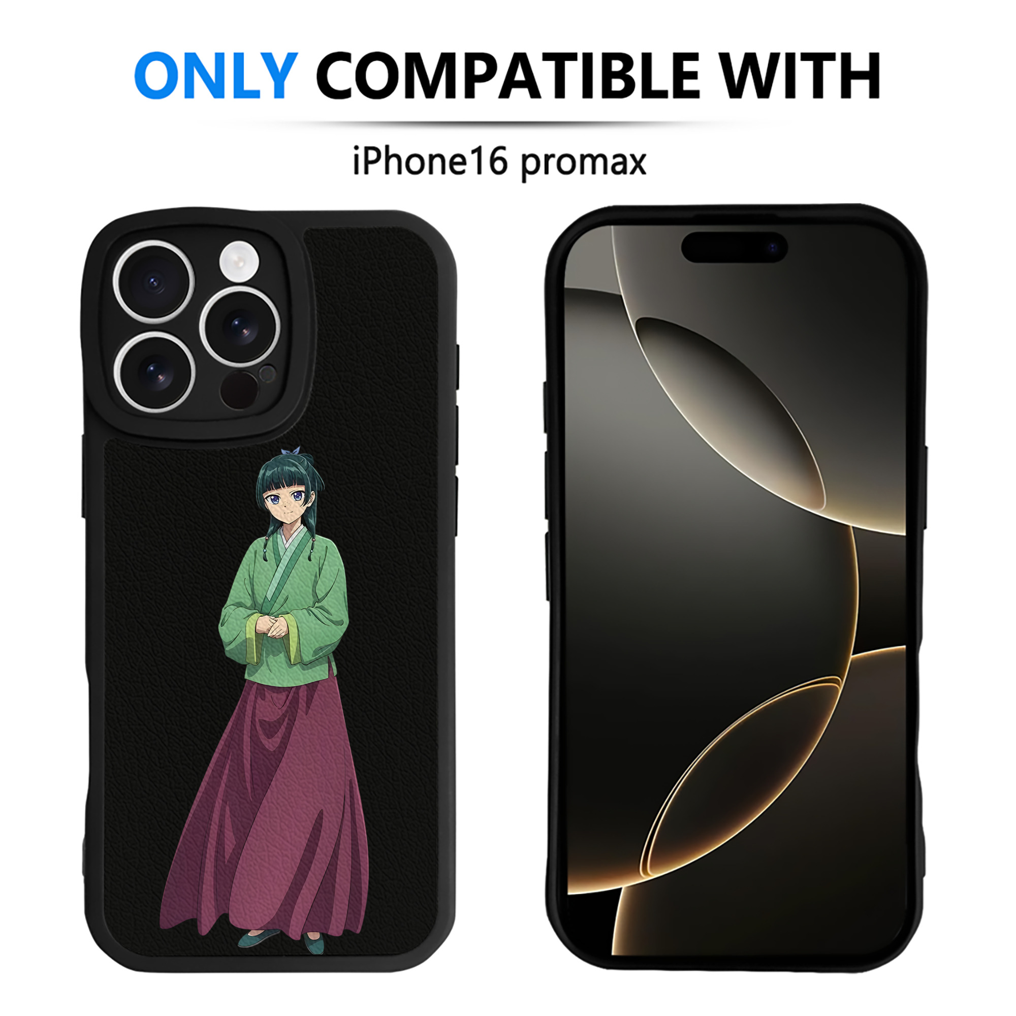 （画像用） 薬屋のひとりごと The Apothecary Diaries 【iPhone 16シリーズ対応】シリコンスマホケース（レザー調） 材質：シリコン